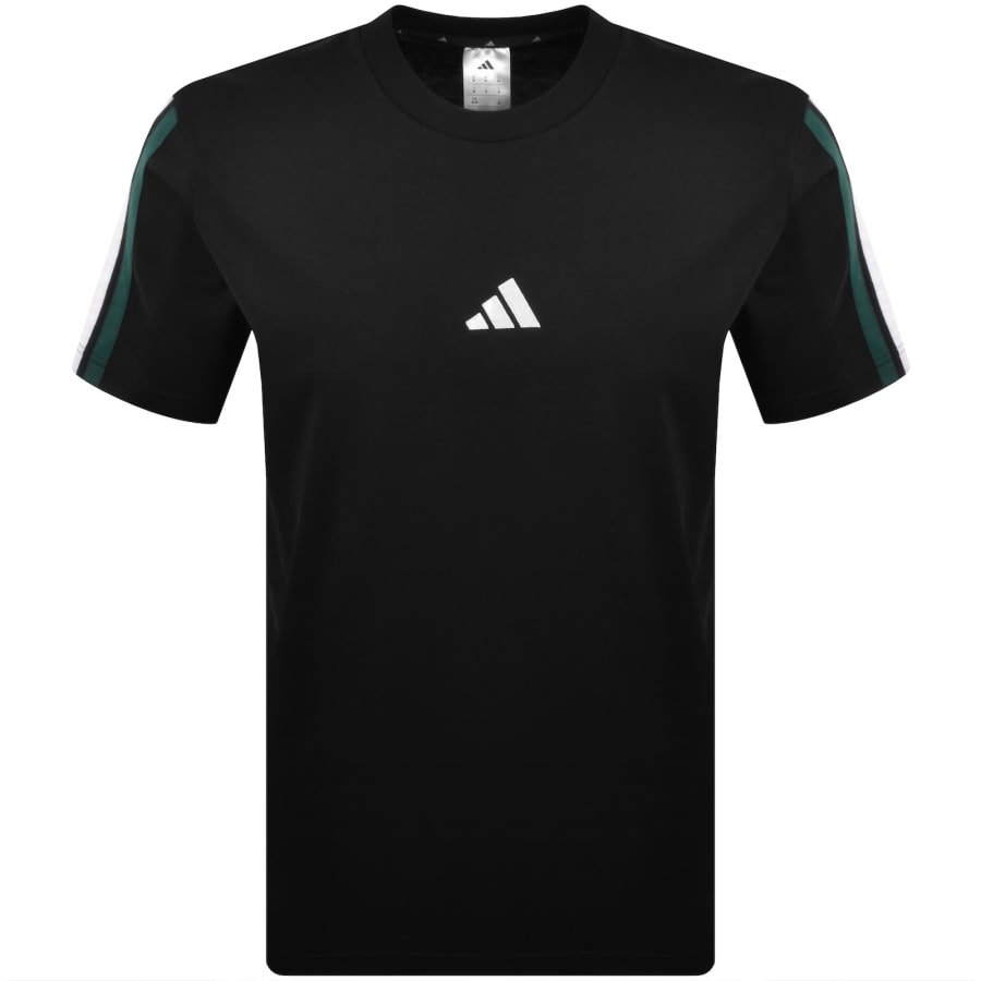 adidas Sportswear 3 Stripes T Shirt Black | Mainline Menswear us